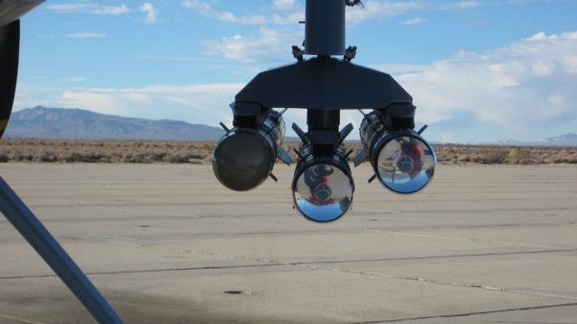 Brimstone ATGM under the wing of the MQ-9 Reaper UAV.