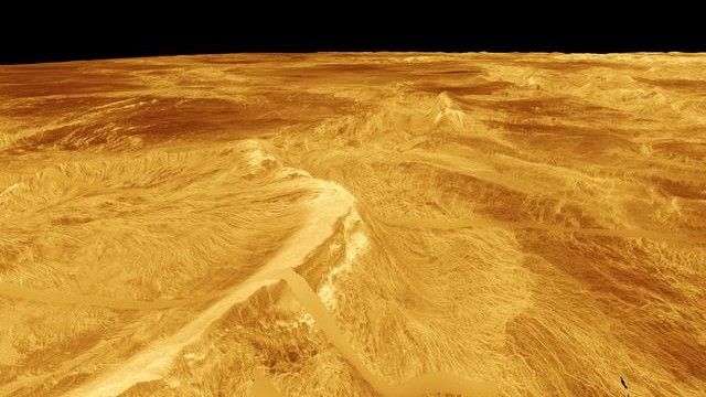 Wizualizacja powierzchni Wenus w 3D