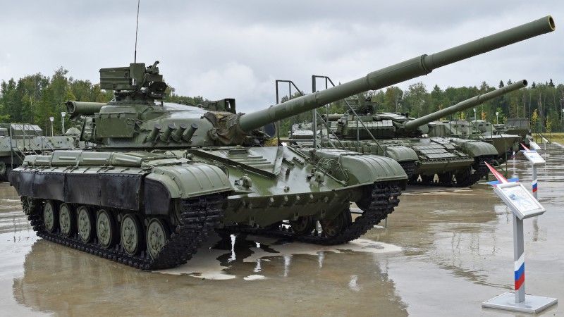 Rosyjski T-64B1 w muzeum w Kubince