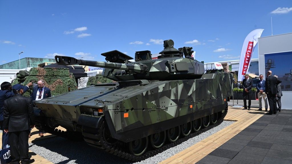 Najnowszy CV-90 Mk IV prezentowany na Eurosatory 2022