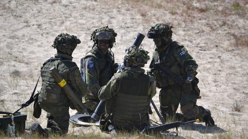 Żołnierze fińscy w czasie ćwiczenia NATO w Ustce w 2015 roku