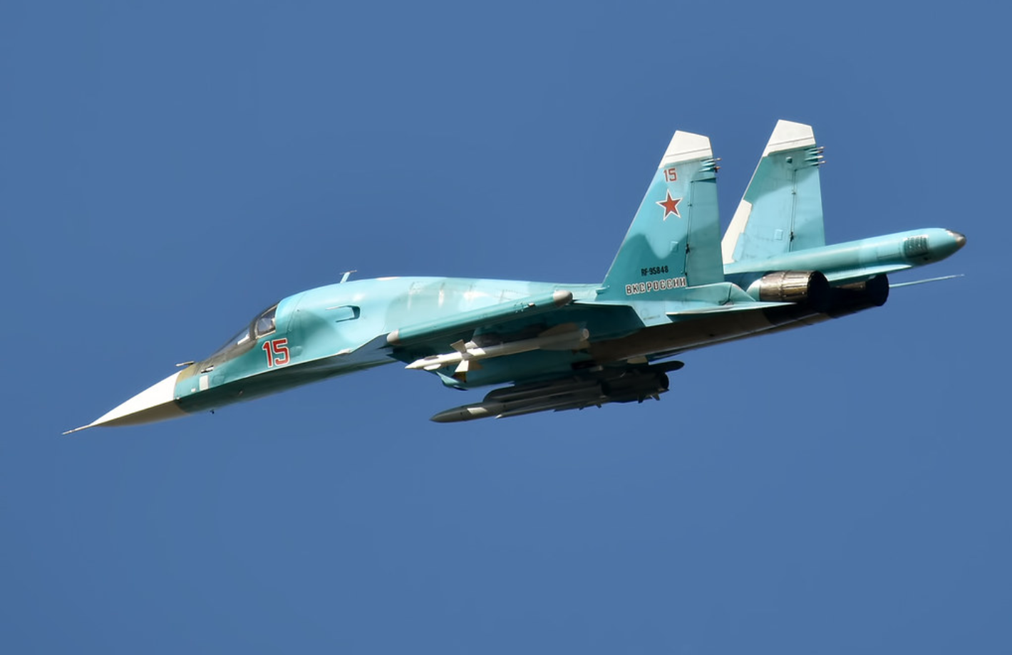 Su-34 celnie zbombardował wieś… rosyjską