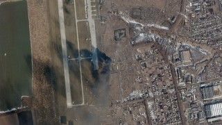 Baza lotnicza Czuhujew pod koniec lutego 2022 roku