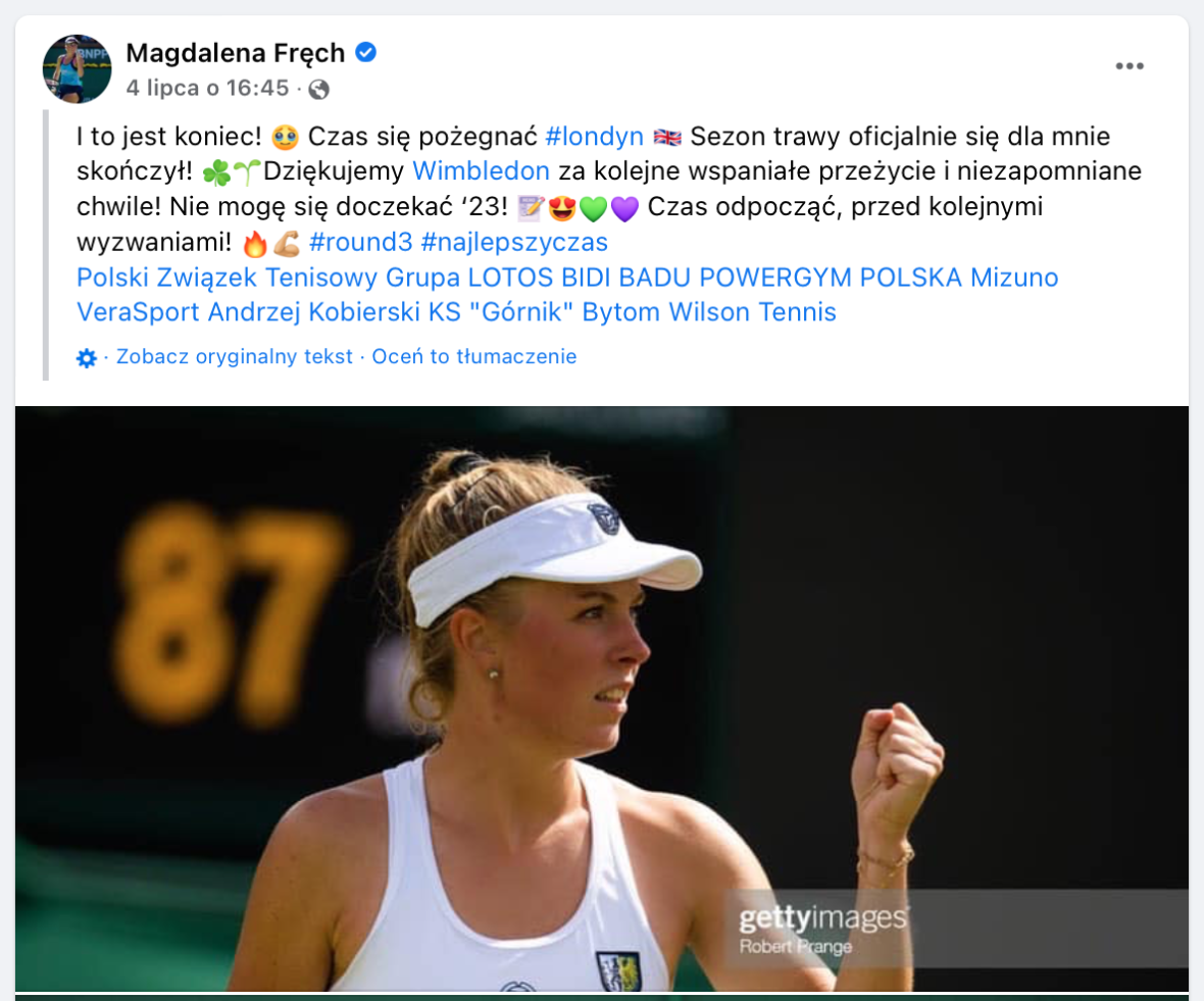 Magdalena Fręch Wimbledon