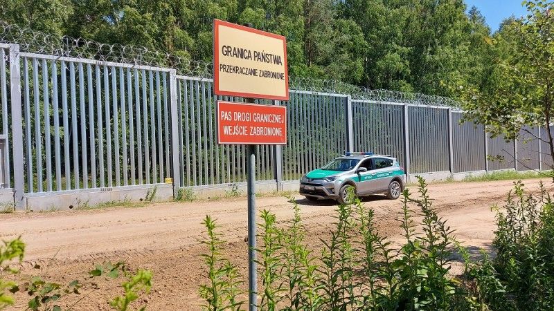 Zapora na polsko-białoruskiej granicy