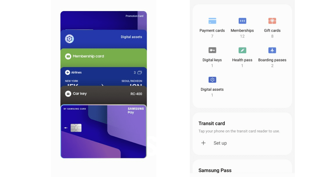 Samsung Wallet umożliwia przechowywania kart płatniczych, cyfrowych kluczy i dostępów w jednym miejscu