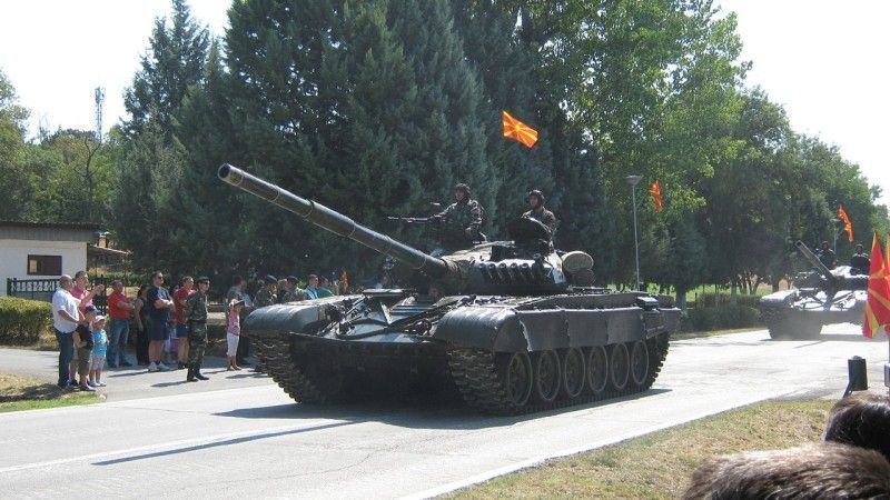 Obecnie w stronę Ukrainy ma zmierzać transport 8 z 31 posiadanych przez Macedonię Północną czołgów T-72A