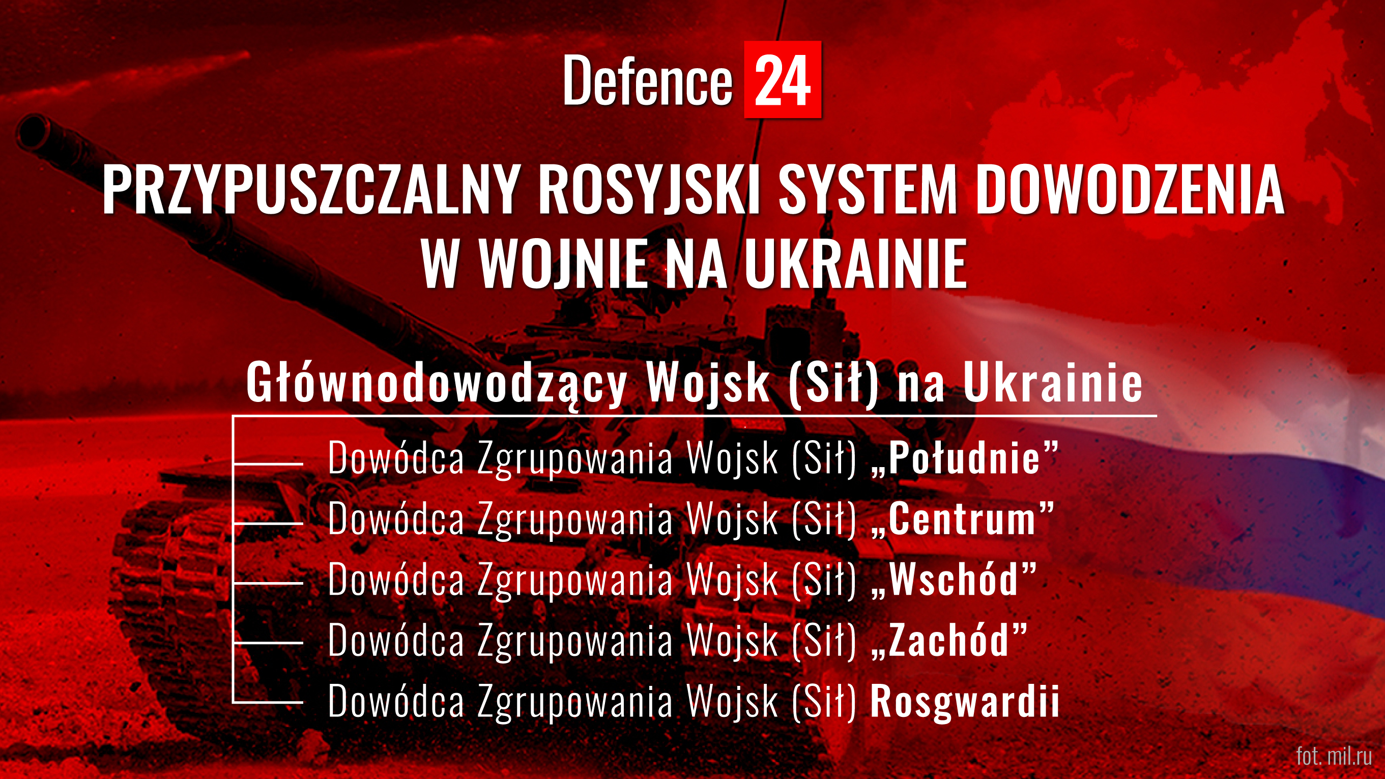 Armia rosyjska: zmiany w dowodzeniu armią agresora? [ANALIZA]