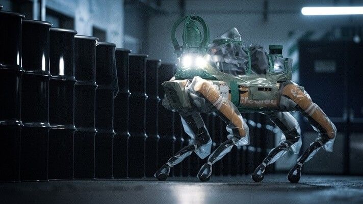 Przykładowy „pies-robot” od firmy Boston Dynamics.