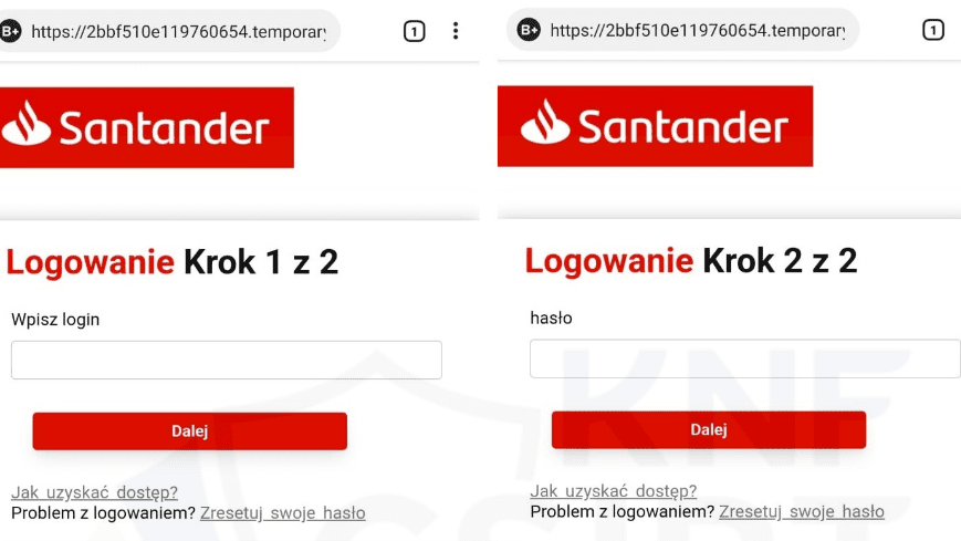 Tym razem celem oszustwa na phishing stali się klienci Santander Bank Polska
