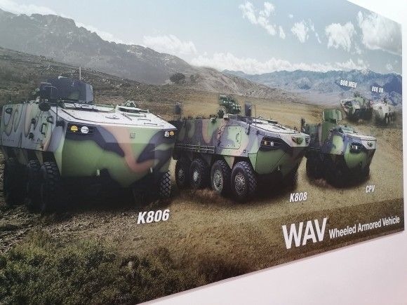 Kołowe transportery opancerzone od Hyundai Rotem.