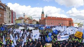 Manifestacja służb mundurowych - październik 2018 roku.