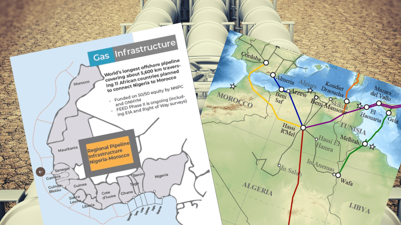 Dwie koncepcje gazociągów z Afryki do Europy