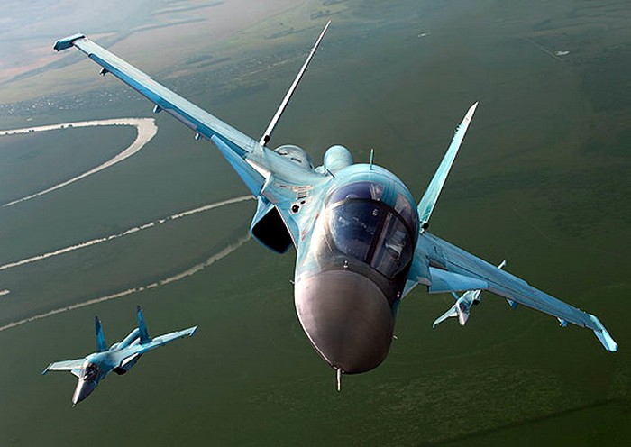 Rosyjskie Suchoje znów spadają na Ukrainie