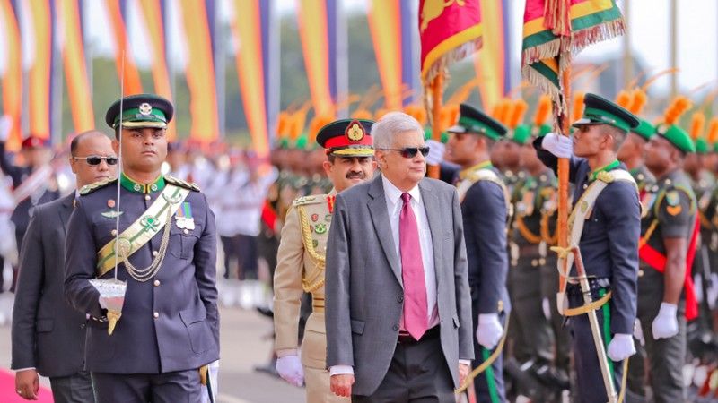 Wizyta prezydenta Sri Lanki w kwaterze głównej armii narodowej