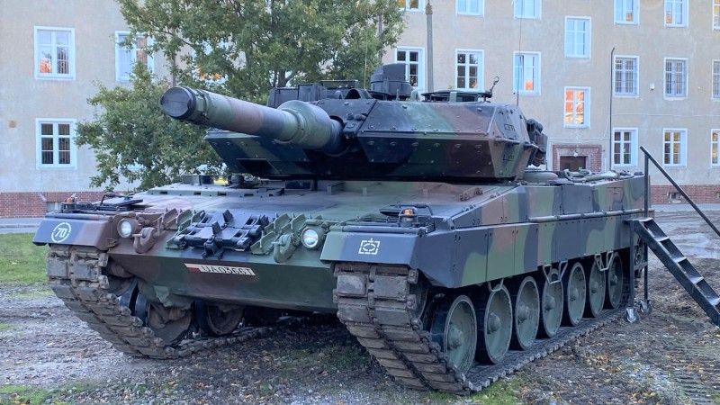 Czołg Leopard 2A5 z 1.Brygady Pancernej w Warszawie.