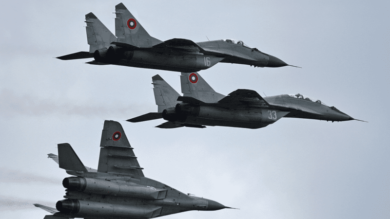 Bulgarian MiG-29 Fulcrums.