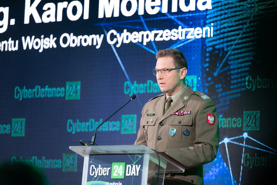 Gen. bryg. Karol Molenda, Dowódca Komponentu Wojsk Obrony Cyberprzestrzeni w czasie Cyber24 Day