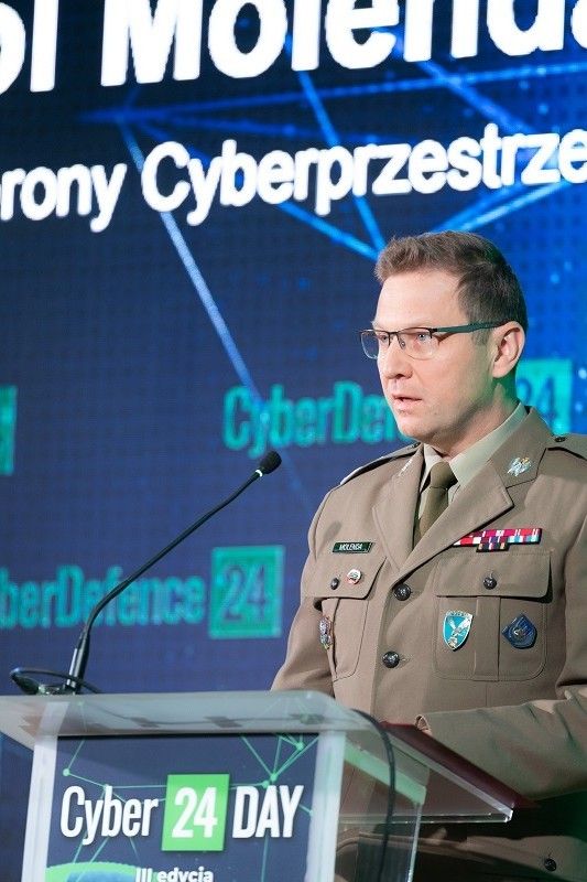 Gen. bryg. Karol Molenda, Dowódca Komponentu Wojsk Obrony Cyberprzestrzeni w czasie Cyber24 Day