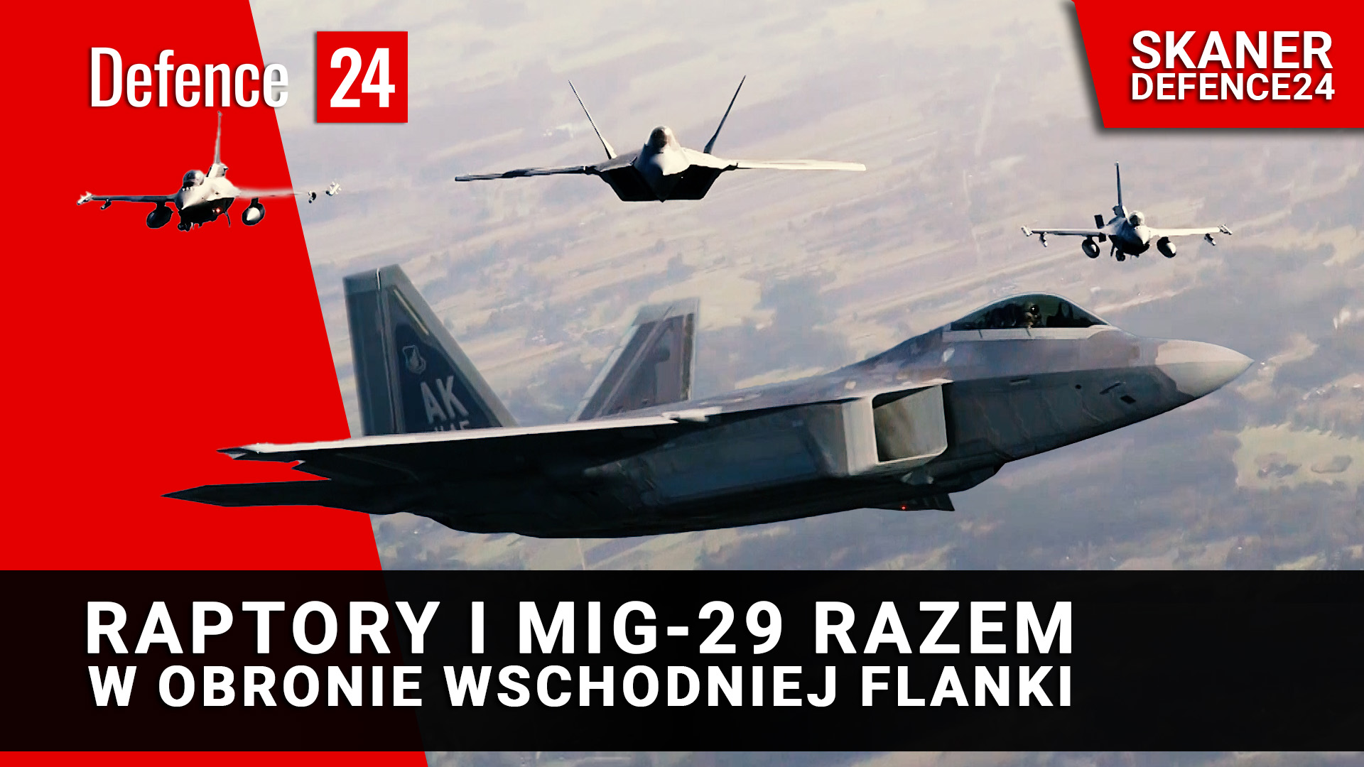 Raptory i MiG-29 razem w obronie wschodniej flanki [Defence24 TV]