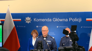 Komendant CBZC nadinsp. Adam Cieślak w czasie konferencji