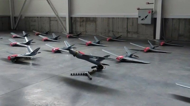 Crowdfunded Warmate UAVs - before being handed off.