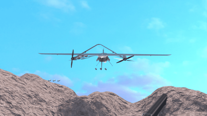 Dron LOONG 5 w wersji bombowej