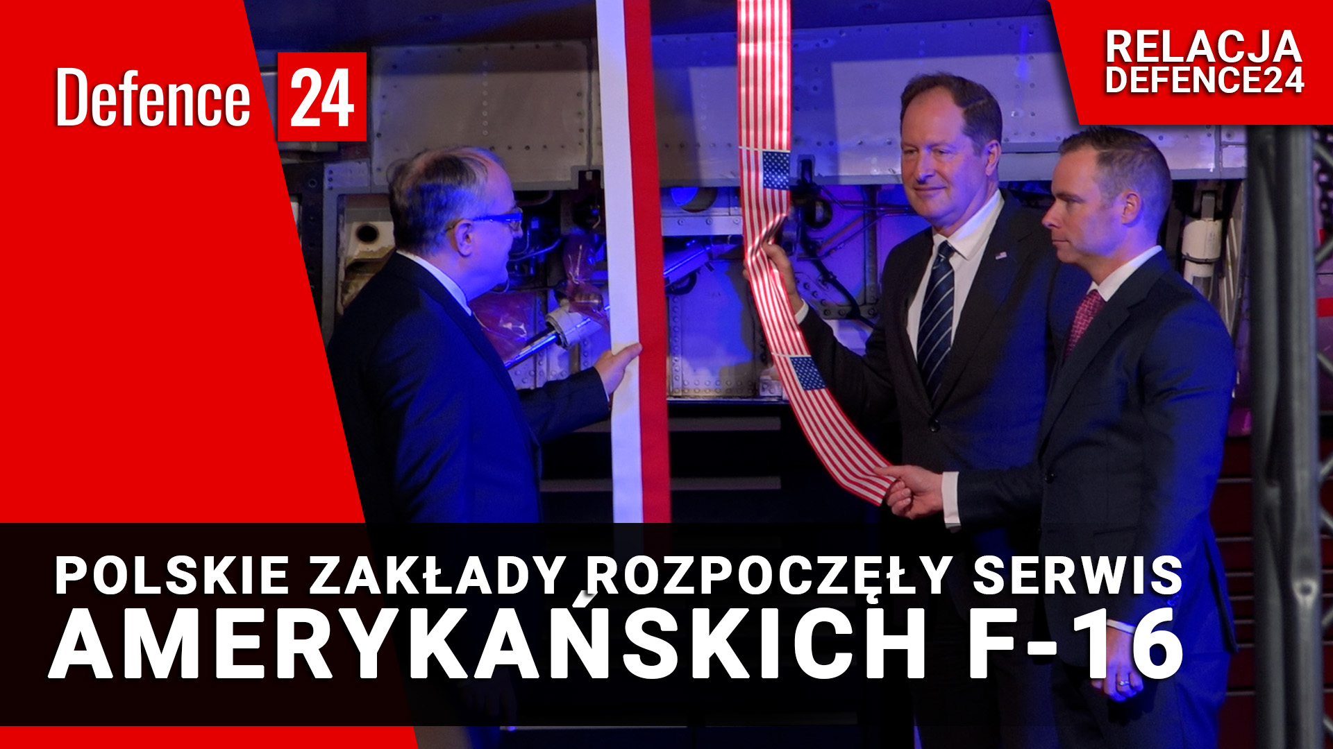 Polskie zakłady rozpoczęły serwis amerykańskich F-16 [WIDEO]