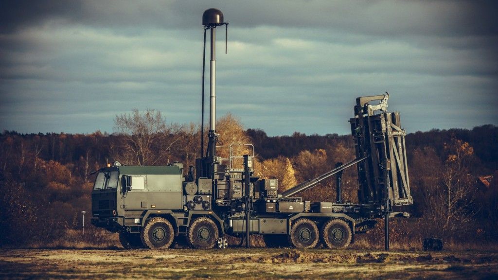 Polska wyrzutnia rakiet CAMM w Ustce