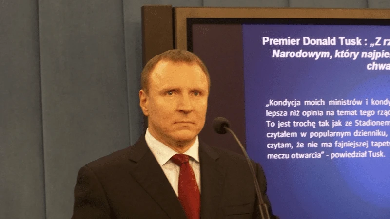 Jacek Kurski na jednej z konferencji prasowych w Sejmie