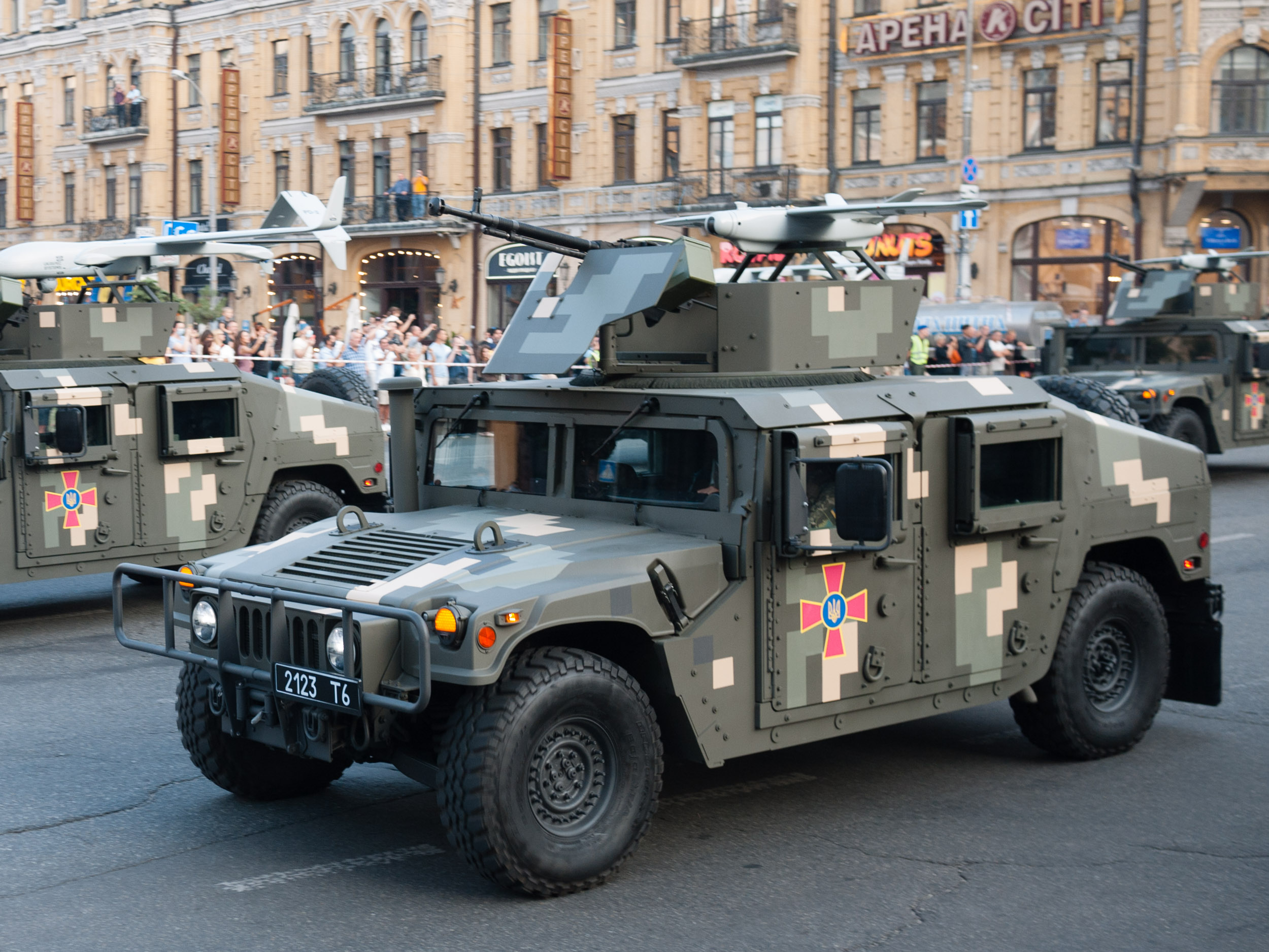 "Rakietowy Humvee" na Ukrainie