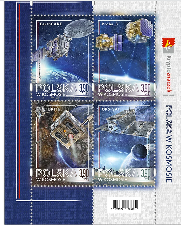 Poczta Polska zapowiada emisję kryptoznaczków. Tematem "Polska w kosmosie"