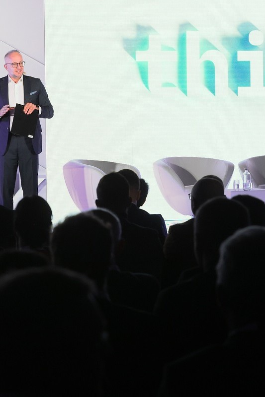 Marcin Gajdziński, dyrektor generalny IBM Polska i Kraje Bałtyckie podczas konferencji IBM THINK Warsaw