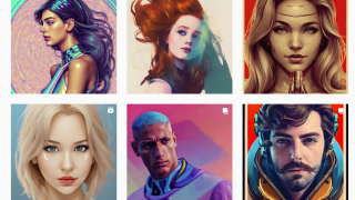 Aplikacja Lensa AI wgrane przez użytkownika selfie generuje do postaci awatarów