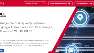 Oszuści podszywają się pod stronę internetową systemu e-TOLL