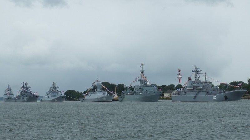 Flota Bałtycka ma i będzie miała w przyszłości duże znaczenie dla Federacji Rosyjskiej. Okręty rosyjskiej podczas święta WMF w Bałtyjsku.