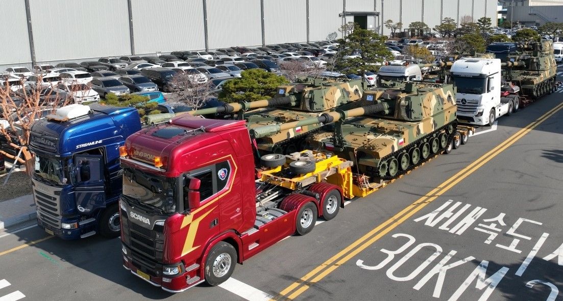 Kolejne K9A1 w drodze do Polski