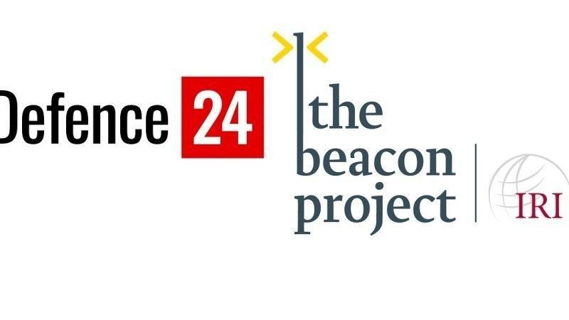 Logo Defence24 oraz IRI The Beacon Project