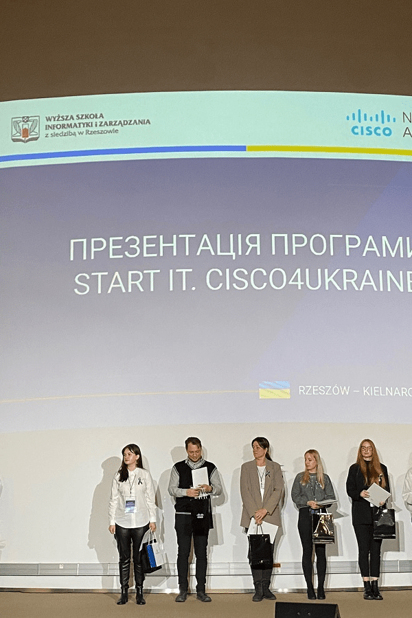 Inauguracja programu „Start IT – Cisco4Ukraine” odbyła się w siedzibie Wyższej Szkoły Informatyki i Zarządzania (WSIiZ) w Rzeszowie