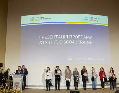 Inauguracja programu „Start IT – Cisco4Ukraine” odbyła się w siedzibie Wyższej Szkoły Informatyki i Zarządzania (WSIiZ) w Rzeszowie