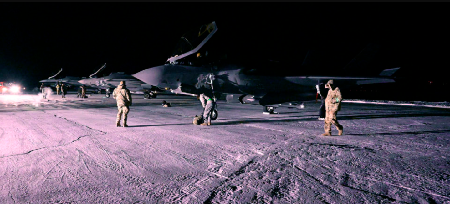 F-35 pierwszy raz na Grenlandii