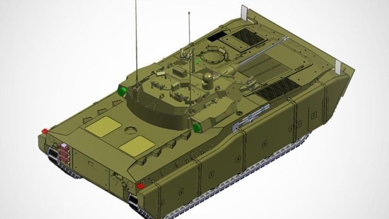 Model projektu bojowego wozu piechoty FICV, opracowanego przez Tata Motors.
