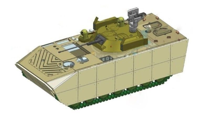 Koncept nowego indyjskiego bojowego wozu piechoty przedstawiony przez firmę  Armoured Vehicles Nigam Limited (AVNL).