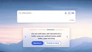 Nowa wersja wyszukiwarki Bing pozwalająca na wypróbowanie sztucznej inteligencji