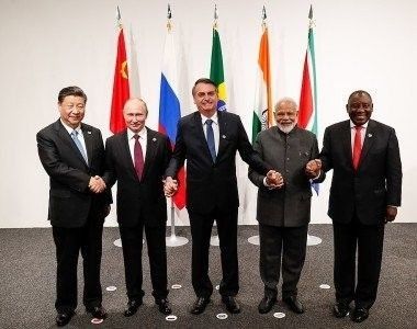 Spotkanie liderów grupy państw BRICS w 2019 r. czyli przed pandemią oraz rosyjską agresją z 2022 r.