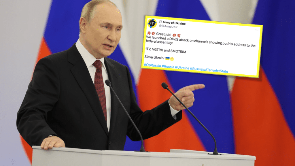 Putin przemówienie cyberatak