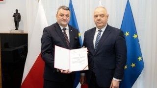 Wiceminister Marek Wesoły i wicepremier Jacek Sasin