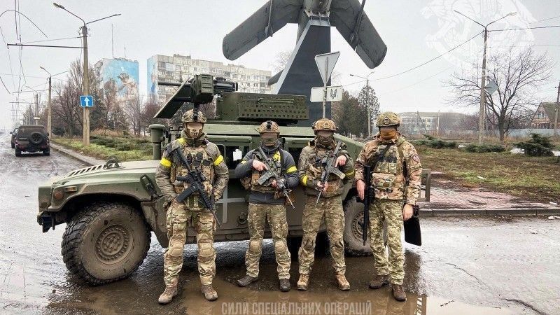 Ukraińscy specjalsi w Bachmucie, grudzień 2022, zdjęcie ilustracyjne
