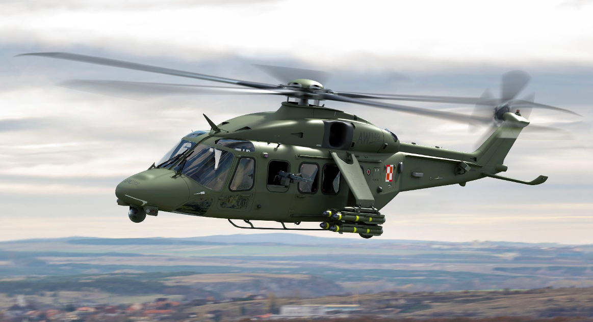 Pierwszy śmigłowiec AW149 dla Polski oblatany