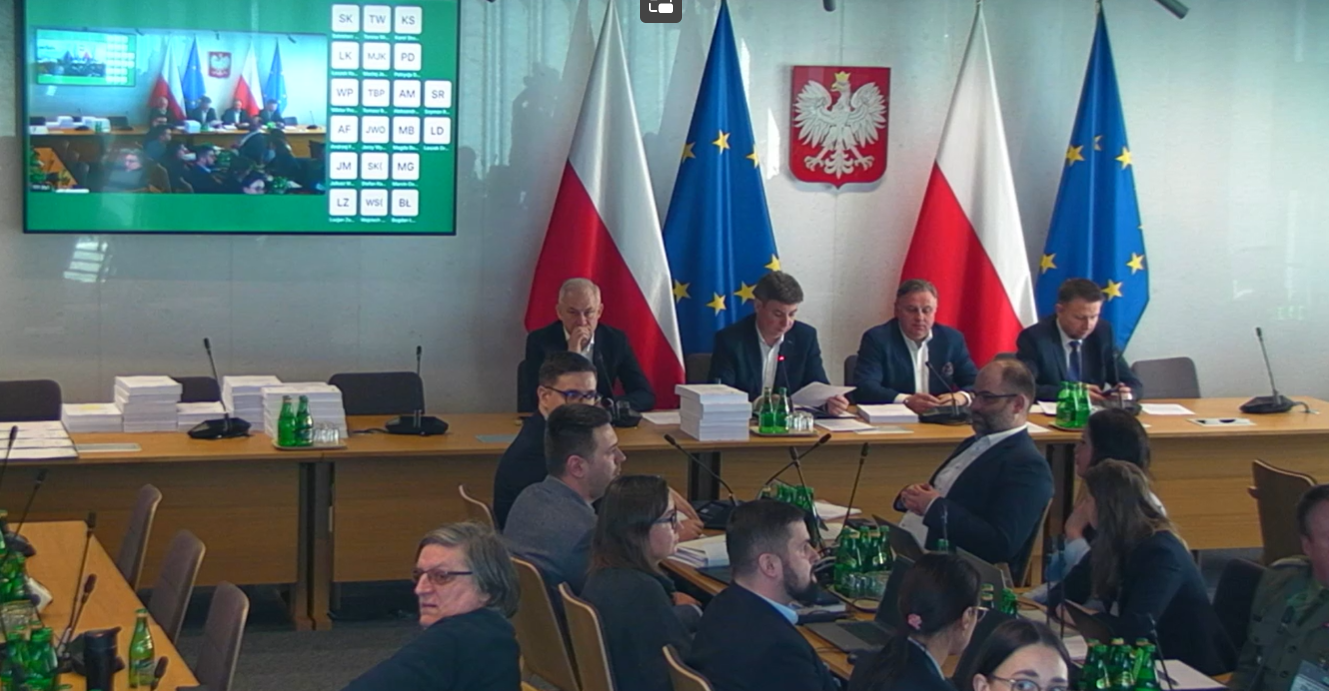 Sejmowa Komisja Cyfryzacji w czasie posiedzenia